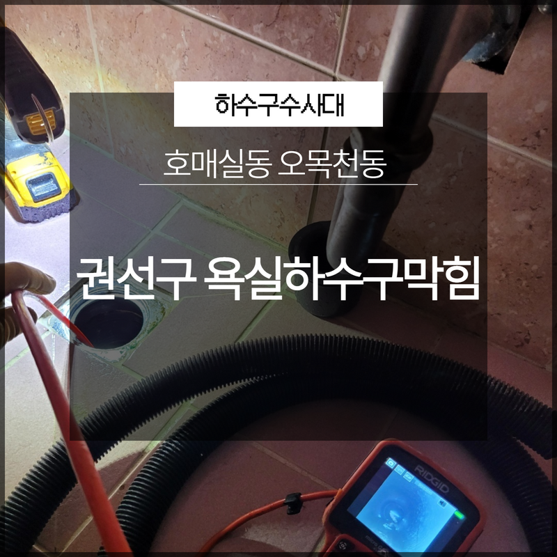 권선구 욕실하수구막힘 호매실동 오목천동 배수 해결 대표 이미지