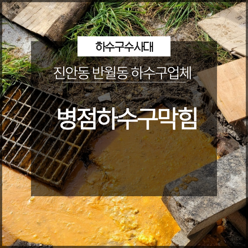 화성시 병점하수구막힘 진안동 반월동 하수구업체 전문가의 도움으로 대표 이미지
