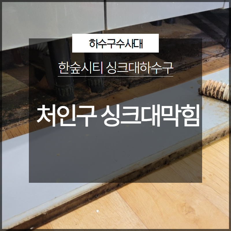 처인구 싱크대막힘 한숲시티 싱크대하수구 해결하려면? 대표 이미지